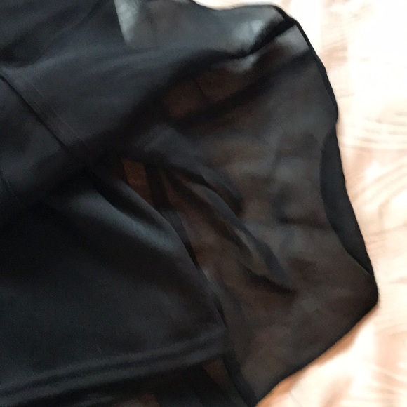 Tadashi Collection black silk lined gored skirt - Picture 2 of 5